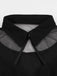 Black 1950s Lace Plus Size Solid Dress: timeless style reimagined