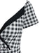 Black 1950s Plaids Button Swing Dress: timeless style reimagined
