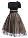 Black 1950s Polka Dot Swing Dress: timeless style reimagined
