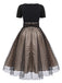Black 1950s Polka Dot Swing Dress — vintage elegance for the modern woman
