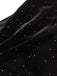 Black 1960s Off-Shoulder Rhinestones Velvet Dress, vintage dress, retro fashion - perfect for women who love vintage and retro fashion