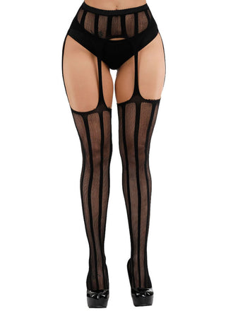 Black Lace Hollow Stockings: timeless style reimagined