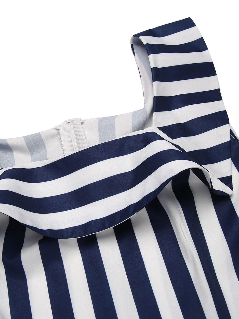 1930s Striped Ruffle Jumpsuit | 1930s | vintage romper, retro jumpsuit