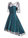Blue 1950s Lace Hi-Lo Swing Dress — vintage elegance for the modern woman