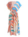 Bohemian Kimono Stripe Lace-Up Cover Up - vintage fashion, retro style