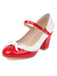 Bowknot Chunky Heels Mary Jane Shoes — vintage elegance for the modern woman