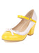 Bowknot Chunky Heels Mary Jane Shoes — vintage elegance for the modern woman
