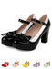 Bowknot Chunky Heels Mary Jane Shoes: timeless style reimagined