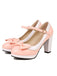 Bowknot Chunky Heels Mary Jane Shoes — vintage elegance for the modern woman