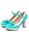 Bowknot Chunky Heels Mary Jane Shoes — vintage elegance for the modern woman