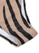 Brown Zebra Print Cutout One-Piece Swimsuit: timeless style reimagined