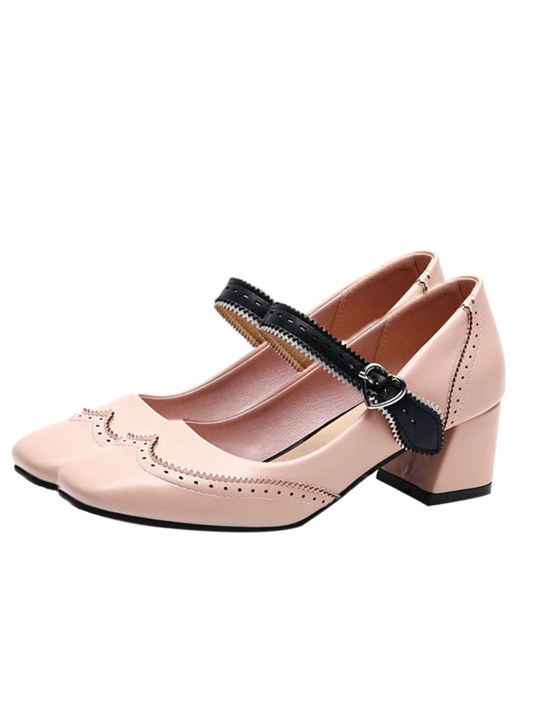 Chunky Heels Mary Jane Shoes — vintage elegance for the modern woman