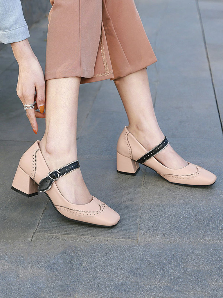 Chunky Heels Mary Jane Shoes: timeless style reimagined
