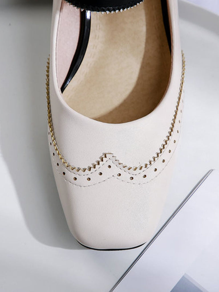 Chunky Heels Mary Jane Shoes — vintage elegance for the modern woman