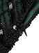 She slips into this Dark Green 1920s Sequined Flapper Dress and suddenly it's a 1920s daydream