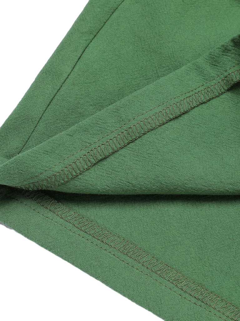 Dark Green 1960s Solid Vintage Shorts, vintage fashion, retro style - perfect for women who love vintage and retro fashion