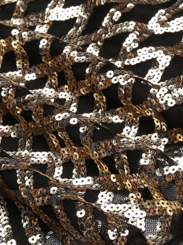Gold 1920s Sequin Maxi Dress — vintage elegance for the modern woman