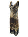 She slips into this Gold 1920s Sequined Flapper Dress and suddenly it's a 1920s daydream