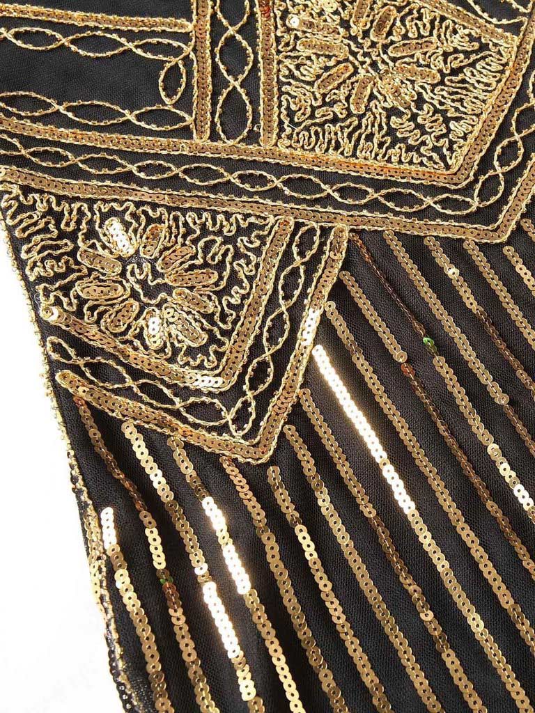 Gold 1920s Sequined Flapper Dress — the kind of 1920s dress that makes strangers smile