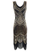 Gold 1920s Sequined Flapper Dress: timeless style reimagined