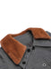 Gray 1930s Faux Fur Lapel Collar Coat - vintage fashion, retro style