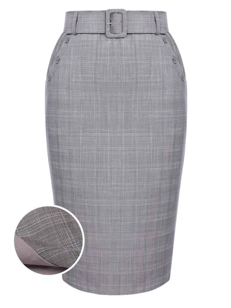 1960s Plaid Belt Pencil Skirt | 1960s | vintage skirt, retro style