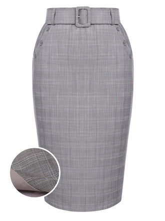 1960s Plaid Belt Pencil Skirt | 1960s | vintage skirt, retro style