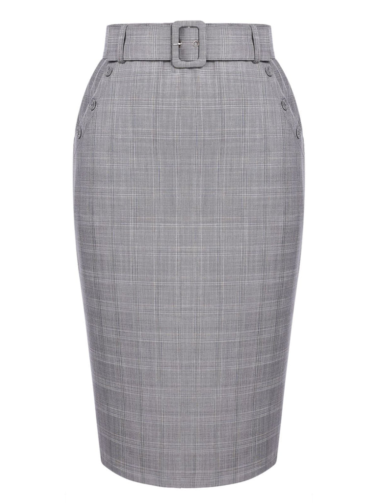 1960s Plaid Belt Pencil Skirt | 1960s | vintage skirt, retro style