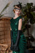 Green 1920s Sequin Art Deco Maxi Dress: timeless style reimagined