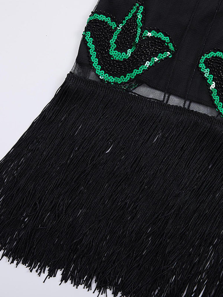 Green 1920s Sequin Flapper Gatsby Dress — vintage elegance for the modern woman