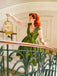 Green 1950s Off-Shoulder Vintage Dress — vintage elegance for the modern woman