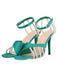 Green Buckle Fish Mouth High Heel Shoes: timeless style reimagined