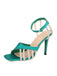 Green Buckle Fish Mouth High Heel Shoes: timeless style reimagined