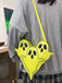 Halloween Cartoon Ghost Triangle Bag - vintage fashion, retro style
