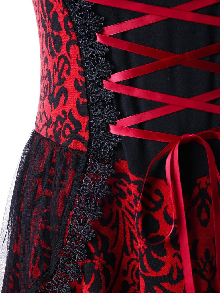 Halloween Gothic Lace Steampunk Dress — vintage elegance for the modern woman