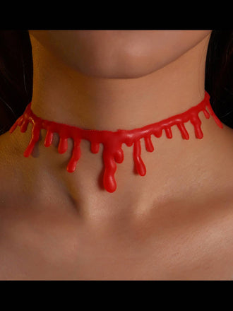 Halloween Imitation Bleeding Vintage Necklace, vintage fashion, retro style - perfect for women who love vintage and retro fashion