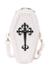 Halloween Latin Cross Coffin Bag - vintage fashion, retro style