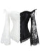 Halloween Steampunk Lace Patchwork Corset — vintage elegance for the modern woman