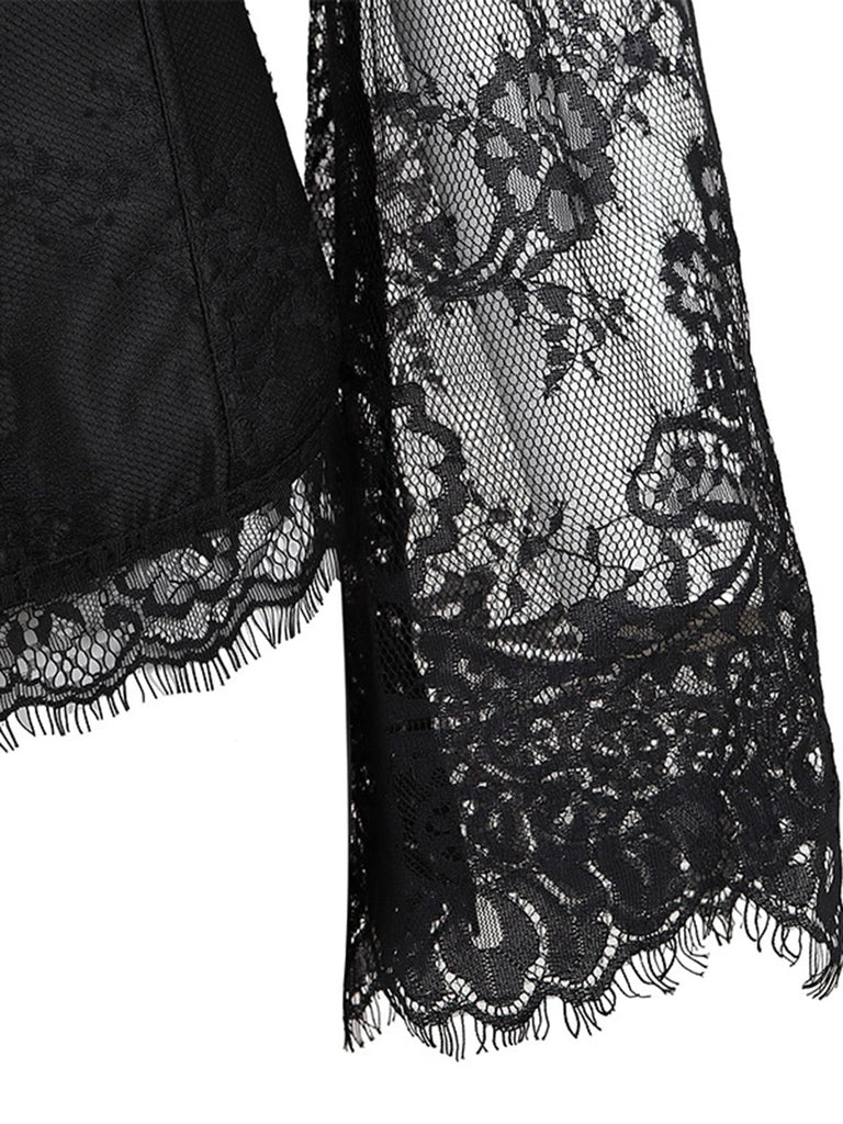 Halloween Steampunk Lace Patchwork Corset: timeless style reimagined