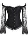 Halloween Steampunk Lace Patchwork Corset: timeless style reimagined