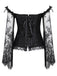 Halloween Steampunk Lace Patchwork Corset: timeless style reimagined