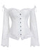 Halloween Steampunk Lace Patchwork Corset: timeless style reimagined