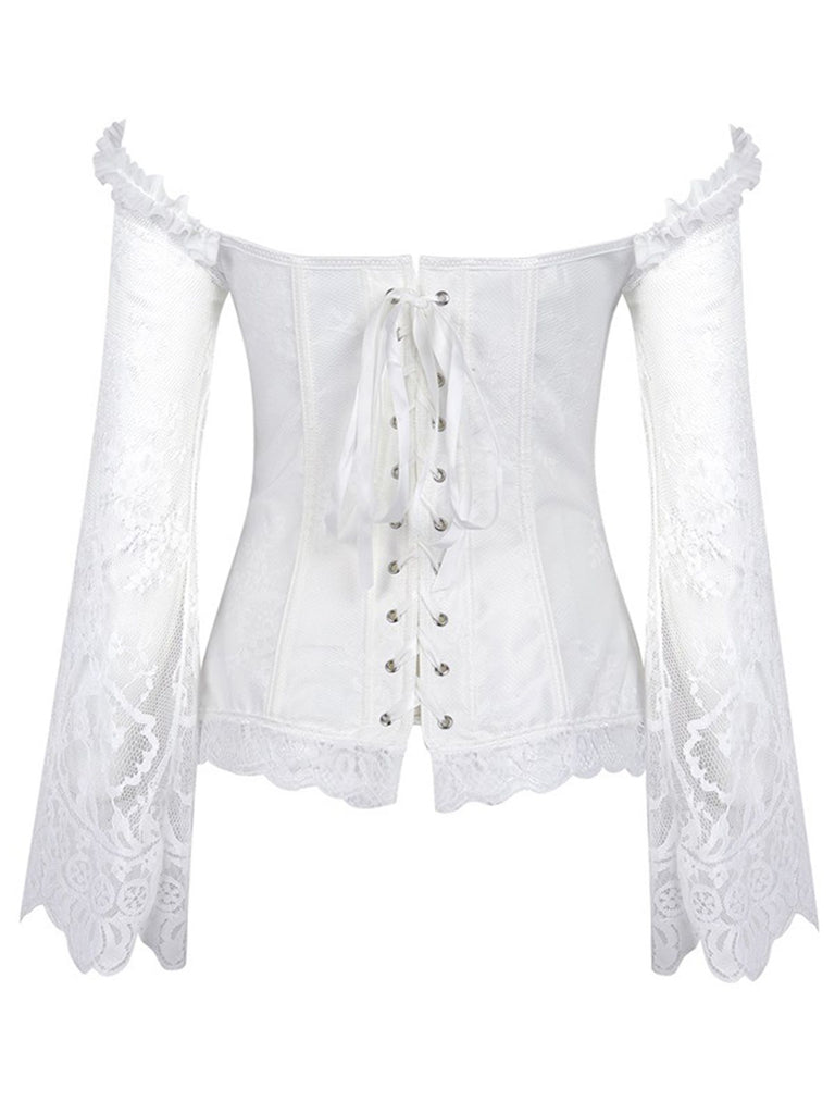 Halloween Steampunk Lace Patchwork Corset: timeless style reimagined