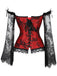Halloween Steampunk Lace Patchwork Corset — vintage elegance for the modern woman
