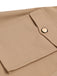 Khaki 1950s Big Pockets Button Skirt — vintage elegance for the modern woman