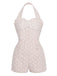 Light Pink 1950s Halter Romper & Polka Dots Skirt: timeless style reimagined