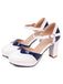 Mary Jane Patchwork High Heels Shoes: timeless style reimagined