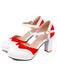 Mary Jane Patchwork High Heels Shoes: timeless style reimagined
