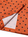 Orange 1960s Illusion Bodycon Dress, classic 1960s style elegant retro fashion - Image 8