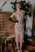 Pink 1920s Sequin Fringed Dress: where 1920s romance meets her modern spirit